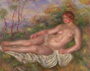 Pierre-Auguste Renoir Renoir Reclining Woman Bather oil painting artist